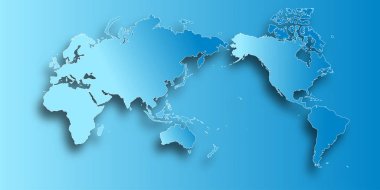 Dünya haritası kıta ülke arkaplanı