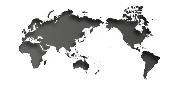 Verdenskort Kontinentets Baggrund – Stock-vektor
