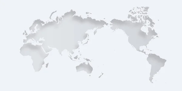 Мировая Карта Континента — стоковый вектор