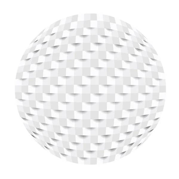 幾何学シルエット球体正方形のアイコン — ストックベクタ