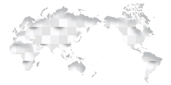 Mapa Mundo Papel Parede Geometria Ícone — Vetor de Stock