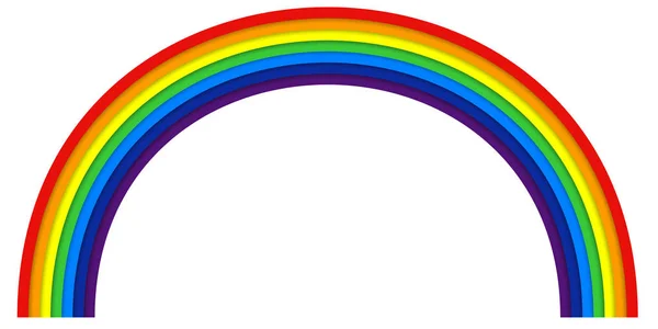 Regenbogen Bunt Natur Farbe Symbol — Stockvektor