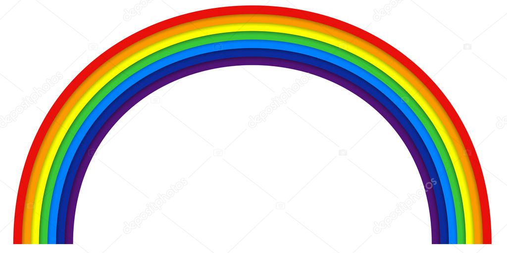 Rainbow colorful nature color icon