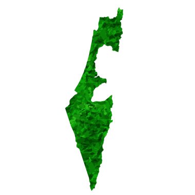 Israel Map country green icon
