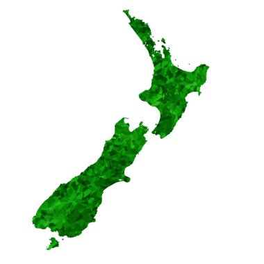new Zealand Map country green icon