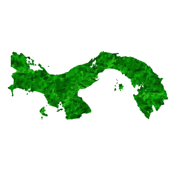 Παναμάς Χάρτης Χώρα Πράσινο Εικονίδιο — Διανυσματικό Αρχείο