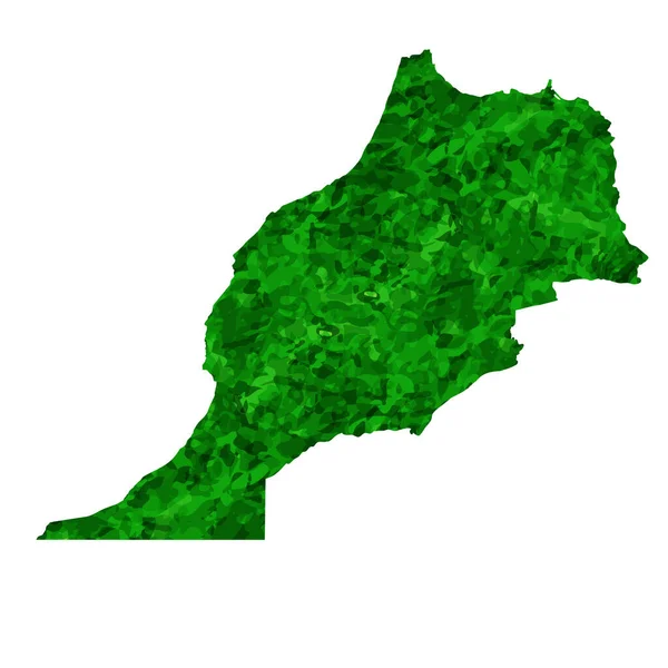 Mauritania Map Country Green Icon — Stok Vektör