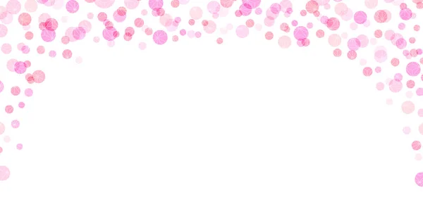 Spring Polka Dot Pink Background — Stock Vector