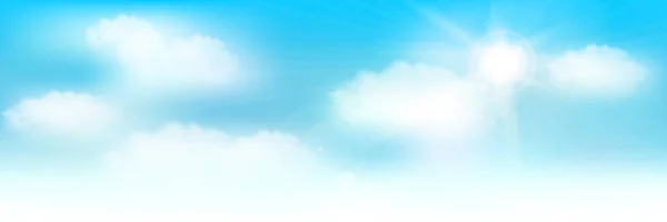 Cielo Nube Paisaje Luz Fondo — Vector de stock