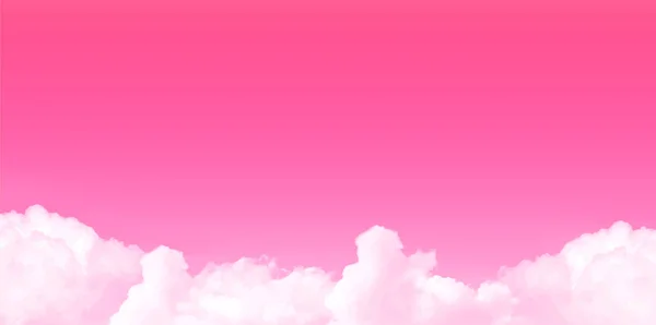 Printemps Ciel Paysage Rose Fond — Image vectorielle