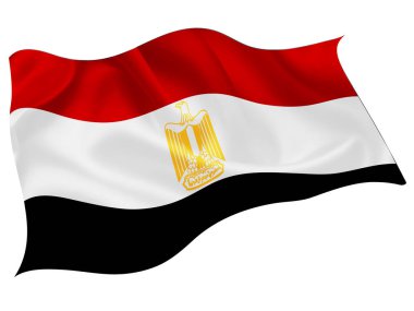 Mısır ulusal bayrak dünya simgesi