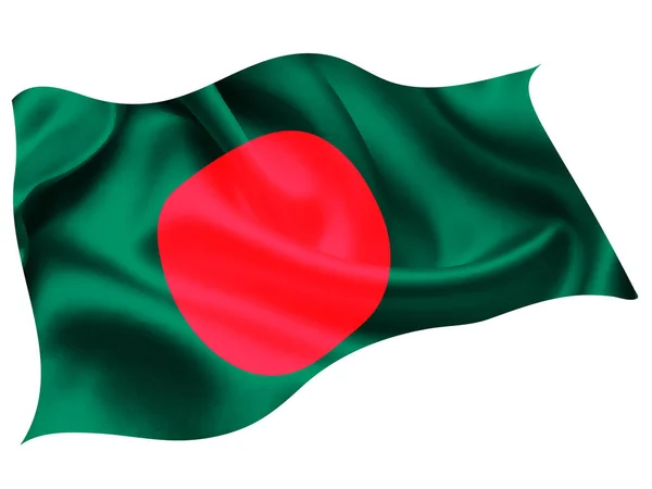 Bangladesh Nationalflagge Welt Ikone — Stockvektor