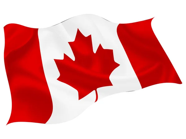 Bandeira Nacional Canadá World Icon — Vetor de Stock