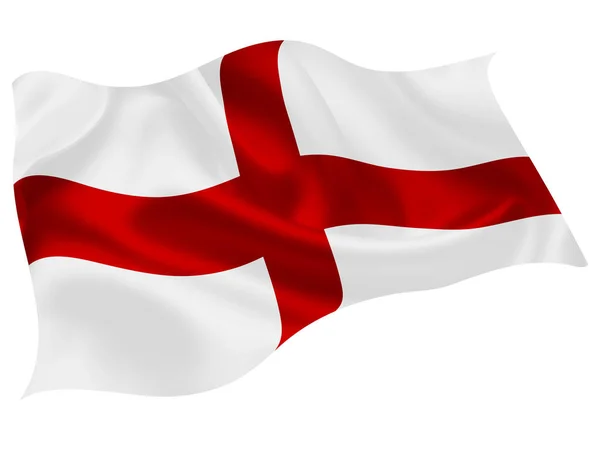 Anglie Vlajka Ikonu Svět — Stockový vektor