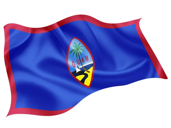 Guam Nationalflagge Weltberühmt — Stockvektor