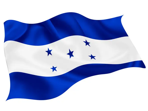 Bandera Nacional Honduras Icono Mundial — Archivo Imágenes Vectoriales