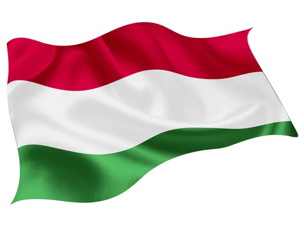 Ungern Flagga Världen Ikonen — Stock vektor