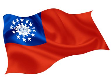 Myanmar ulusal bayrak dünya simgesi