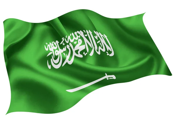 Arabia Saudita Bandera Nacional Icono Mundial — Vector de stock