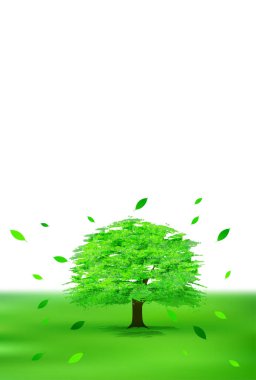 Ağaç çayırı doğa arka planı