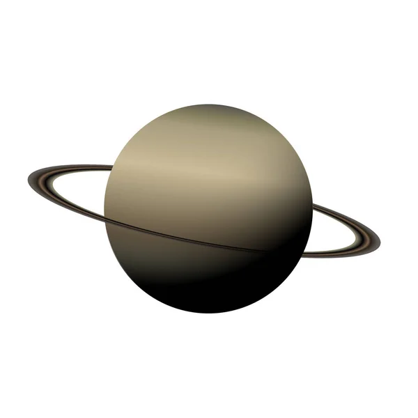 Planeta Wszechświat Saturn Ikona Galaktyki — Wektor stockowy
