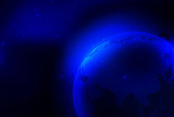 Dünya Uzay Gezegeni Işık Arkaplanı — Stok Vektör