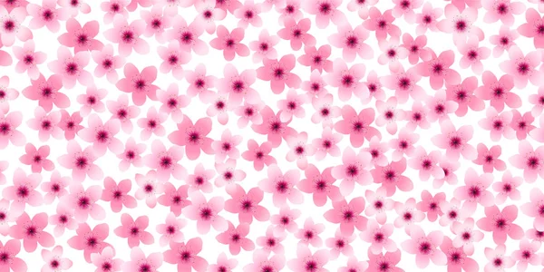 Fondo Flor Cerezo Primavera Flor Japón — Vector de stock