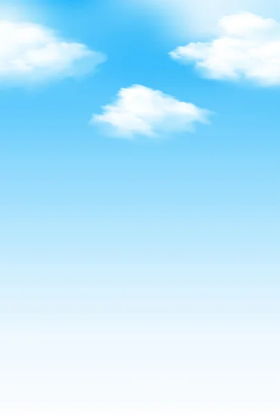 Hemelwolken Blauw Landschap Achtergrond — Stockvector