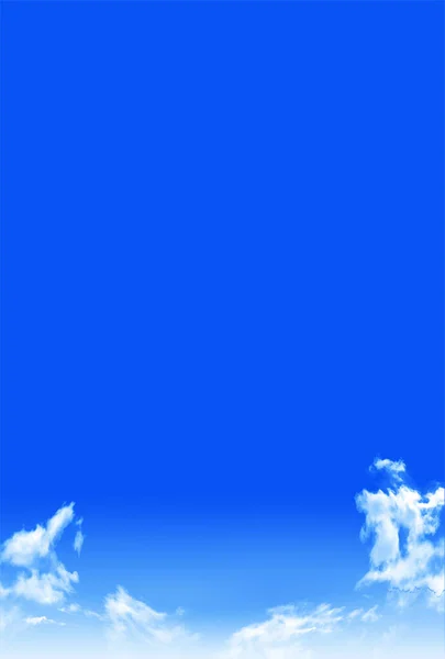 Hemelwolken Blauw Landschap Achtergrond — Stockvector
