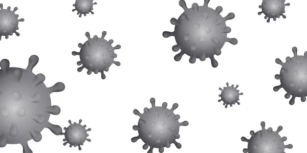Corona Virus Bacillus Världen Bakgrund — Stock vektor