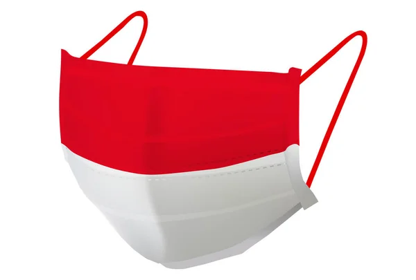 Ícone Prevenção Bandeira Máscara Polónia — Vetor de Stock