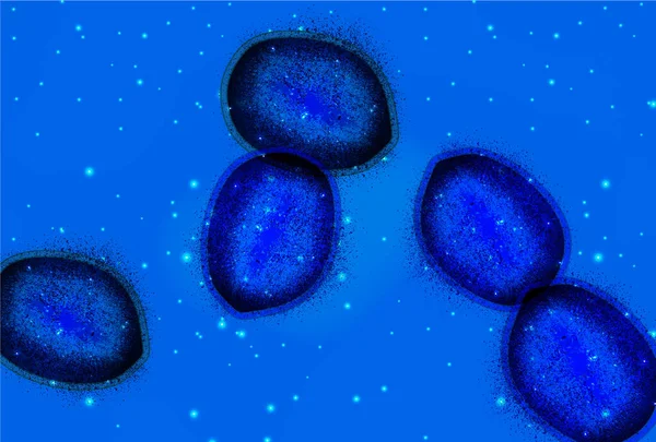 Corona Virus Världen Bacillus Bakgrund — Stock vektor