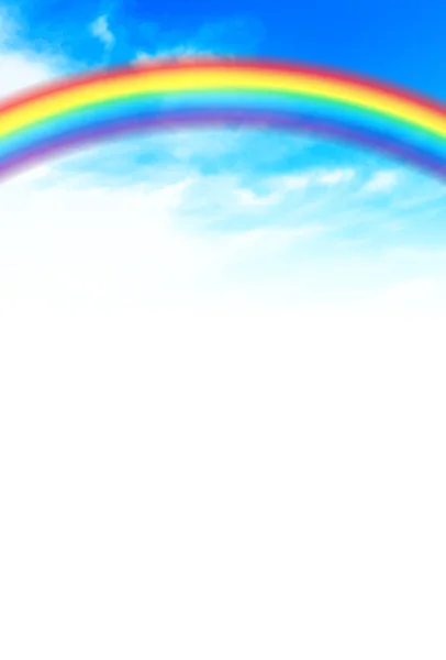 Ciel Arc Ciel Paysage Fond Coloré — Image vectorielle