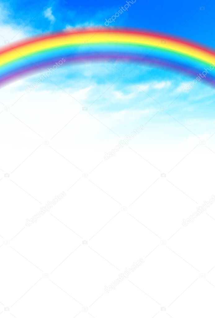 Sky rainbow landscape colorful background