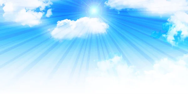 Niebo Chmura Krajobraz Światło Tło — Wektor stockowy