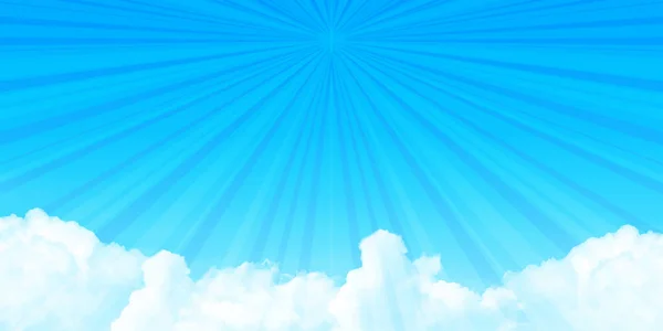 Sky Cloud Landscape Light Background — Stock Vector