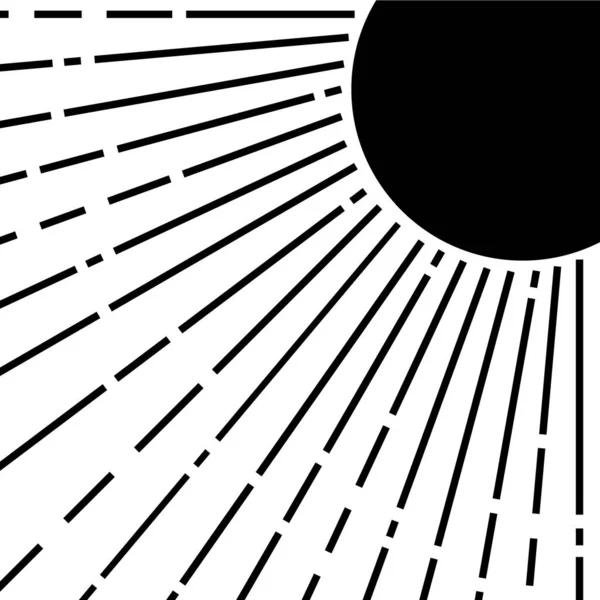 Lumière Soleil Silhouette Ciel Fond — Image vectorielle