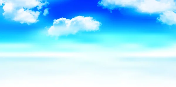 Cielo Nubes Naturaleza Paisaje Fondo — Vector de stock