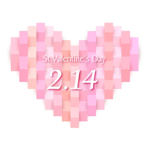 Heart Valentine Cute Pink Icon — Stock Vector