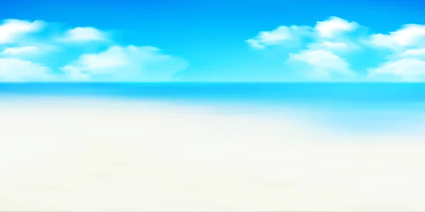 Meer Sommer Meer Strand Hintergrund — Stockvektor