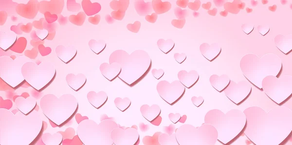 Muttertag Herz Rosa Hintergrund — Stockvektor