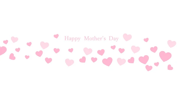 Mother Day Heart Event Background — Stock Vector