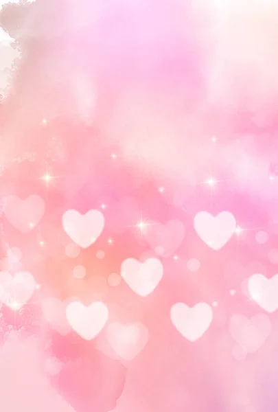 Valentine Herz Muttertag Hintergrund — Stockvektor