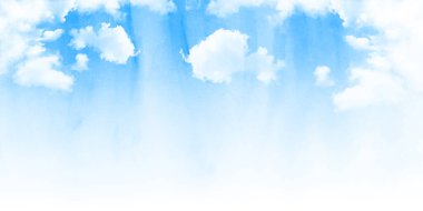 Gökyüzü suluboya Japon kağıt arka planı