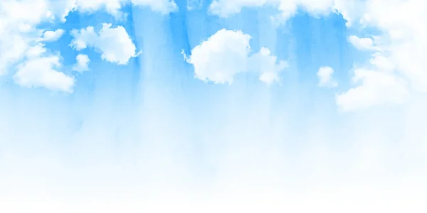 天空水彩画日本纸背景 — 图库矢量图片