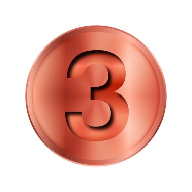 Bronz madalya ışık dairesi simgesi