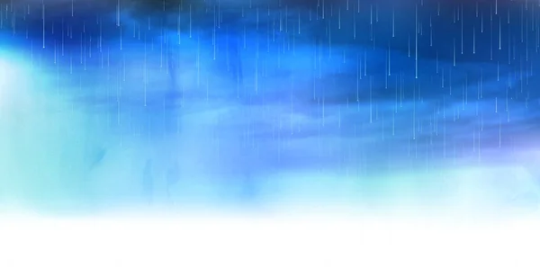 Himmel Aquarell Regenzeit Hintergrund — Stockvektor