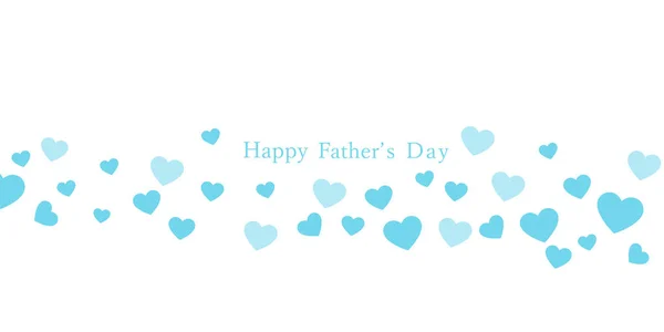 Father Day Heart Blue Japanese Paper Background — Stock Vector