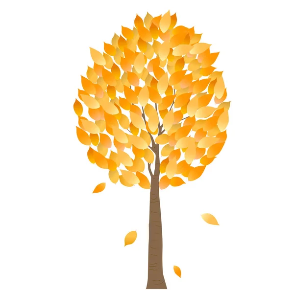 Autumn Leaves Maple Tree Icon — Stock Vector
