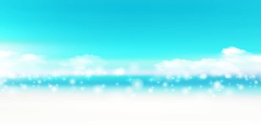 Deniz dalgası yaz gökyüzü arkaplanı